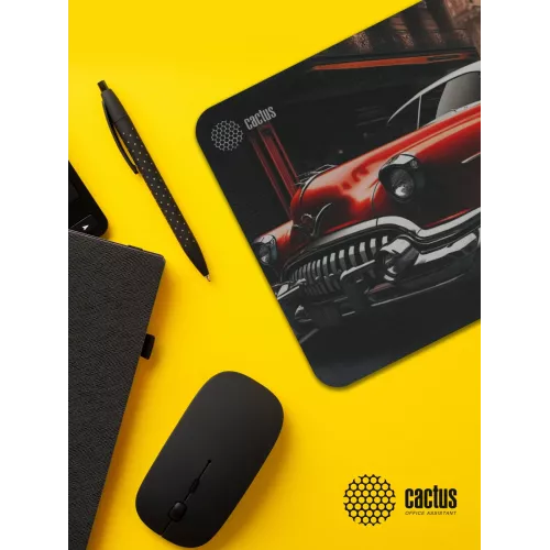 Коврик для мыши Cactus Red Car рисунок 300x250x2мм (CS-MP-P07M)