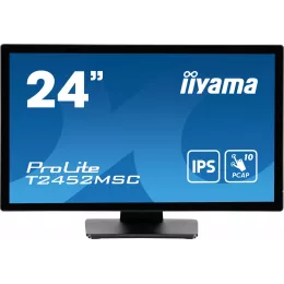 Монитор Iiyama 23.8" ProLite T2452MSC-B1 черный IPS LED 14ms 16:9 HDMI M/M матовая 400cd 178гр/178гр 1920x1080 60Hz DP FHD USB Touch 5.6кг