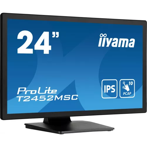 Монитор Iiyama 23.8" ProLite T2452MSC-B1 черный IPS LED 14ms 16:9 HDMI M/M матовая 400cd 178гр/178гр 1920x1080 60Hz DP FHD USB Touch 5.6кг