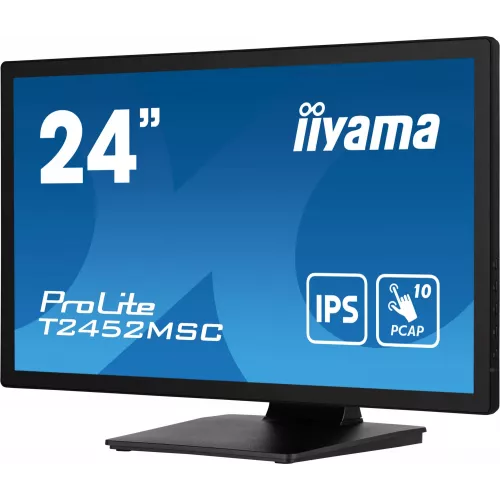 Монитор Iiyama 23.8" ProLite T2452MSC-B1 черный IPS LED 14ms 16:9 HDMI M/M матовая 400cd 178гр/178гр 1920x1080 60Hz DP FHD USB Touch 5.6кг