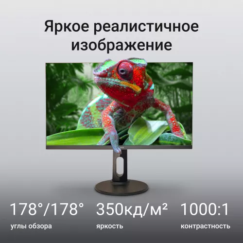 Монитор Digma 27" Progress 27P505U черный IPS LED 16:9 HDMI M/M матовая HAS Piv 350cd 178гр/178гр 3840x2160 60Hz FreeSync DP 4K 6.05кг