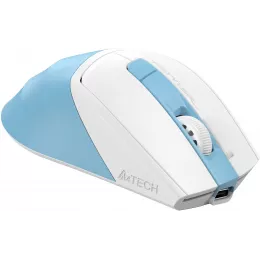 Мышь A4Tech Fstyler FG45CS Air2 голубой/белый оптическая 2000dpi silent беспров. USB для ноутбука 7but (FG45CS AIR2 USB (ICY BLUE))