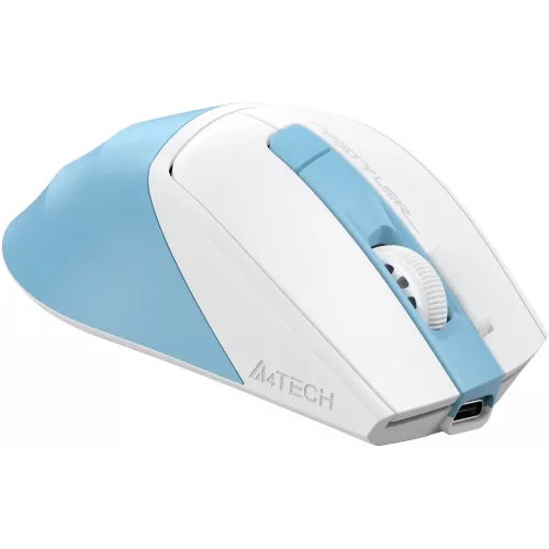Мышь A4Tech Fstyler FG45CS Air2 голубой/белый оптическая 2000dpi silent беспров. USB для ноутбука 7but (FG45CS AIR2 USB (ICY BLUE))