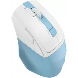 Мышь A4Tech Fstyler FG45CS Air2 голубой/белый оптическая 2000dpi silent беспров. USB для ноутбука 7but (FG45CS AIR2 USB (ICY BLUE))