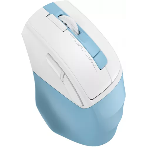 Мышь A4Tech Fstyler FG45CS Air2 голубой/белый оптическая 2000dpi silent беспров. USB для ноутбука 7but (FG45CS AIR2 USB (ICY BLUE))