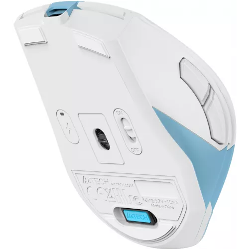 Мышь A4Tech Fstyler FG45CS Air2 голубой/белый оптическая 2000dpi silent беспров. USB для ноутбука 7but (FG45CS AIR2 USB (ICY BLUE))