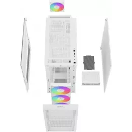 Корпус Deepcool CH560 белый без БП ATX 8x120mm 3x140mm 1xUSB3.0 audio bott PSU