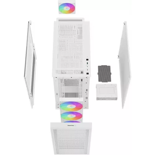 Корпус Deepcool CH560 белый без БП ATX 8x120mm 3x140mm 1xUSB3.0 audio bott PSU