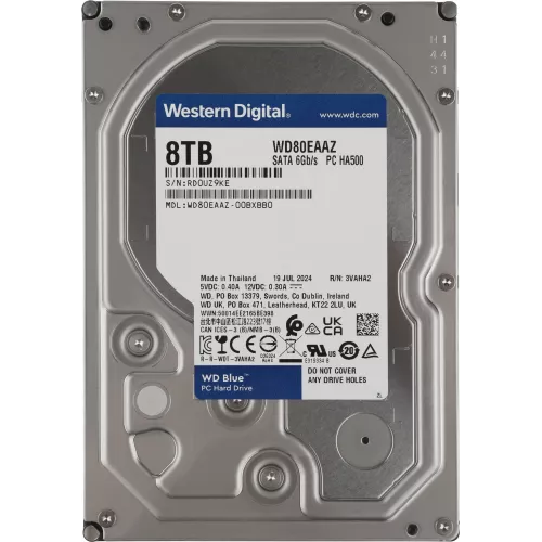 Жесткий диск WD SATA-III 8TB WD80EAAZ Desktop Blue (5640rpm) 256Mb 3.5"