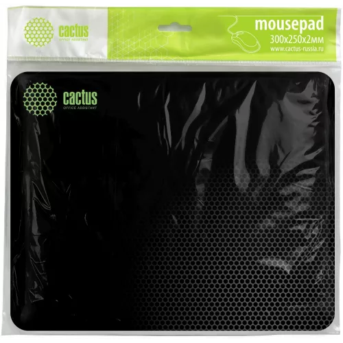 Коврик для мыши Cactus Black Mesh черный 300x250x3мм (CS-MPC-D02M)