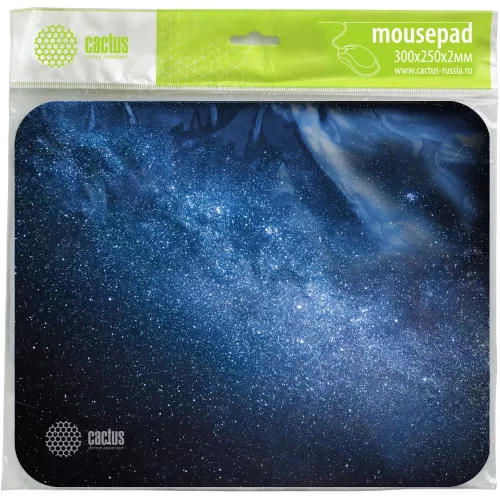 Коврик для мыши Cactus Milky Way рисунок 300x250x2мм (CS-MPC-P02M)