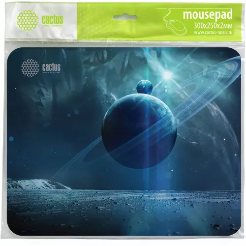 Коврик для мыши Cactus Saturn рисунок 300x250x2мм (CS-MPC-P03M)