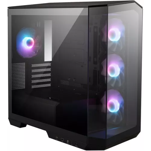 Корпус MSI MAG PANO M100R PZ черный без БП mATX 3x120mm 4x140mm 1xUSB3.1 audio CardReader AirDuct bott PSU