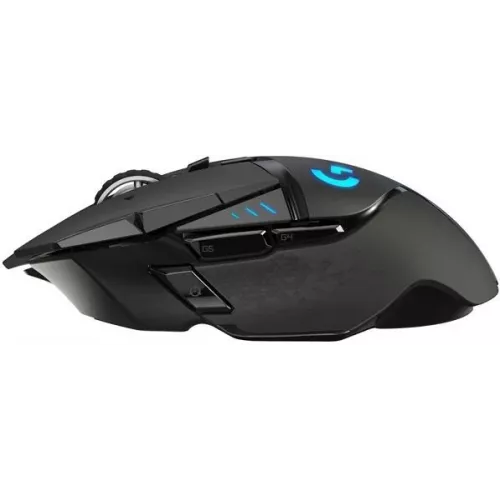 Мышь Logitech G502 Lightspeed черный оптическая 25600dpi беспров. USB 9but (910-005571)
