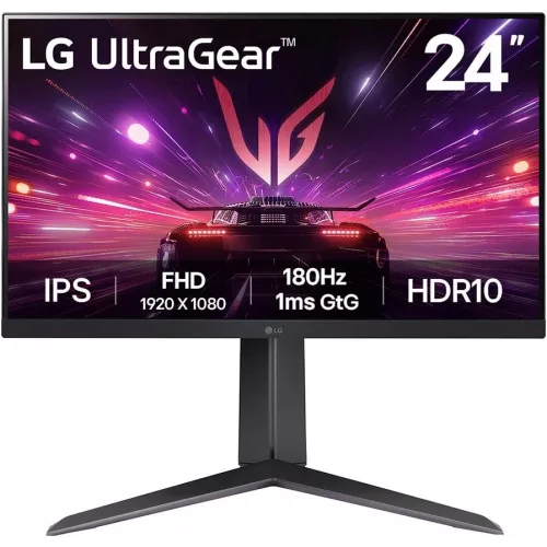 Монитор LG 23.8" UltraGear 24GS65F-B черный IPS LED 16:9 HDMI матовая HAS 300cd 178гр/178гр 1920x1080 180Hz G-Sync FreeSync DP FHD 5.4кг