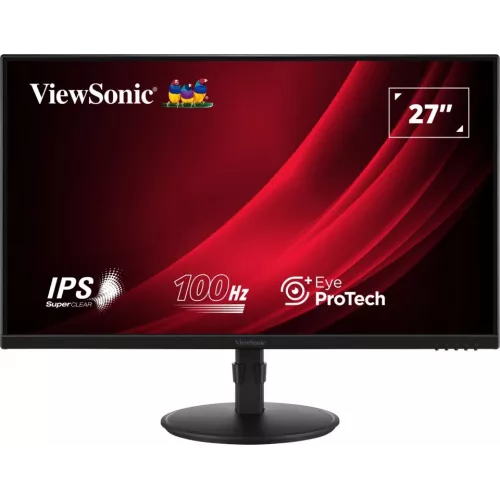 Монитор ViewSonic 27" VA2708-HDJ черный IPS LED 16:9 HDMI матовая HAS Piv 250cd 178гр/178гр 1920x1080 100Hz VGA DP FHD 6.1кг