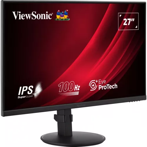 Монитор ViewSonic 27" VA2708-HDJ черный IPS LED 16:9 HDMI матовая HAS Piv 250cd 178гр/178гр 1920x1080 100Hz VGA DP FHD 6.1кг