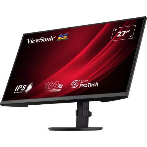 Монитор ViewSonic 27" VA2708-HDJ черный IPS LED 16:9 HDMI матовая HAS Piv 250cd 178гр/178гр 1920x1080 100Hz VGA DP FHD 6.1кг