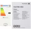 Монитор ViewSonic 27" VA2708-HDJ черный IPS LED 16:9 HDMI матовая HAS Piv 250cd 178гр/178гр 1920x1080 100Hz VGA DP FHD 6.1кг