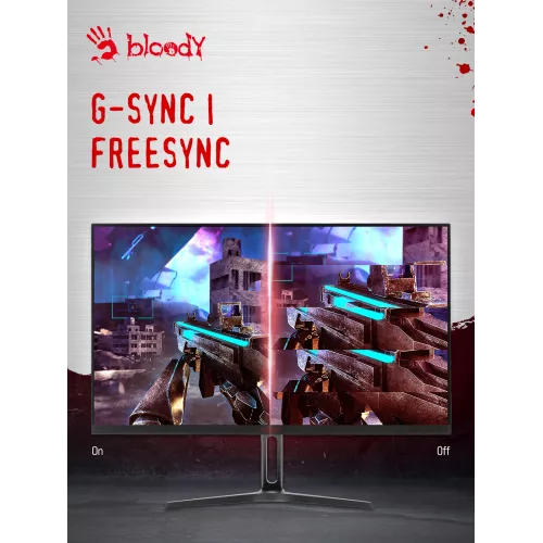 Монитор Bloody 23.8" MN240F черный IPS LED 1ms 16:9 HDMI M/M матовая 280cd 178гр/178гр 1920x1080 180Hz G-Sync DP FHD 2.9кг