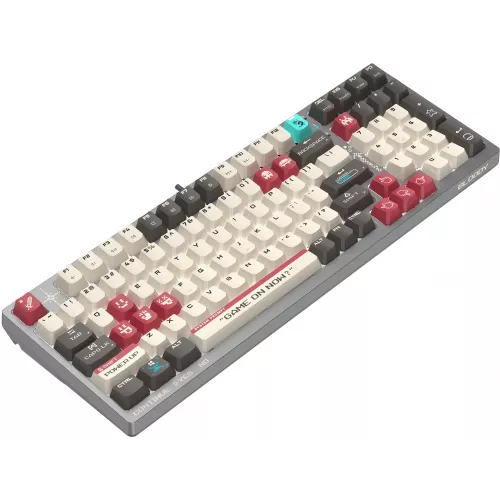 Клавиатура A4Tech S98 Pixels механическая серый/бежевый USB for gamer LED (S98) кабель 1.8м