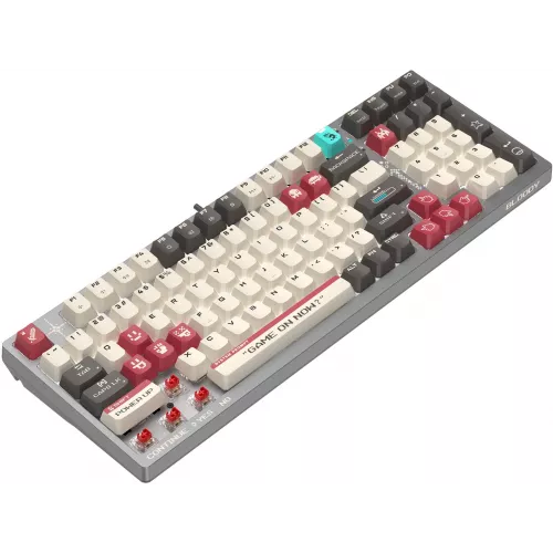 Клавиатура A4Tech S98 Pixels механическая серый/бежевый USB for gamer LED (S98) кабель 1.8м