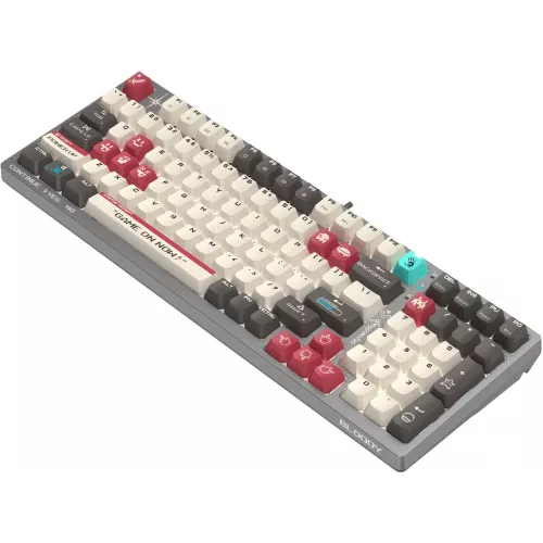 Клавиатура A4Tech S98 Pixels механическая серый/бежевый USB for gamer LED (S98) кабель 1.8м