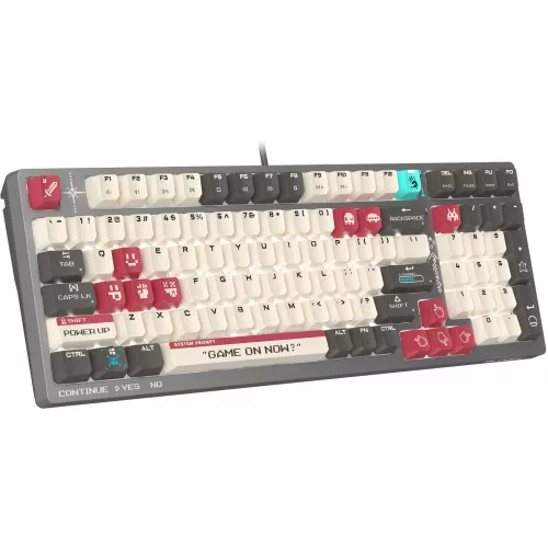 Клавиатура A4Tech S98 Pixels механическая серый/бежевый USB for gamer LED (S98) кабель 1.8м