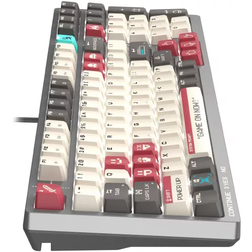 Клавиатура A4Tech S98 Pixels механическая серый/бежевый USB for gamer LED (S98) кабель 1.8м