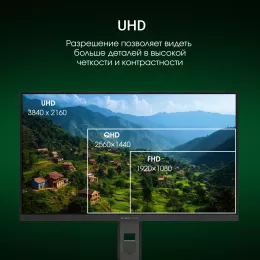 Монитор Digma Pro 27" Action M черный IPS LED 1ms 16:9 HDMI M/M матовая HAS 450cd 178гр/178гр 3840x2160 160Hz DP 4K USB 6кг