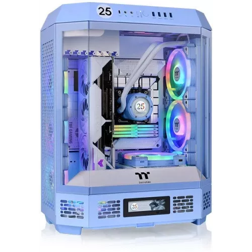 Корпус Thermaltake The Tower 600 Hydrangea голубой без БП ATX 13x120mm 9x140mm 4xUSB3.0 audio bott PSU