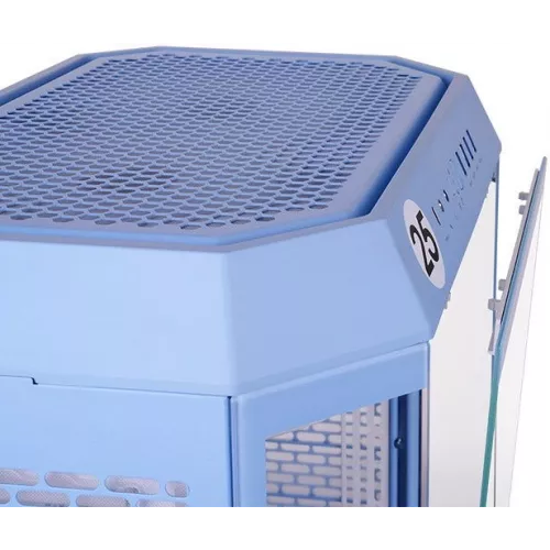 Корпус Thermaltake The Tower 600 Hydrangea голубой без БП ATX 13x120mm 9x140mm 4xUSB3.0 audio bott PSU
