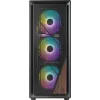 Корпус Azza Forest черный без БП ATX 4x120mm 4x140mm 2xUSB3.0 audio bott PSU