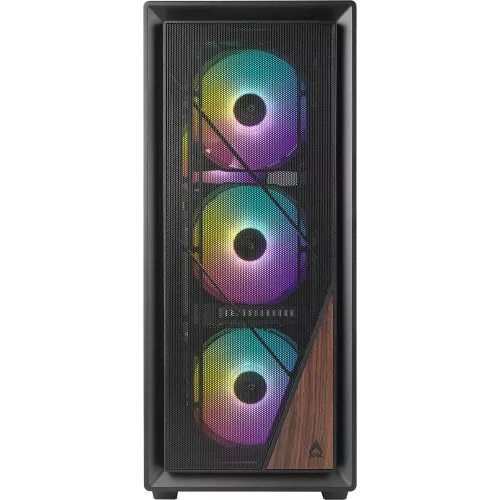 Корпус Azza Forest черный без БП ATX 4x120mm 4x140mm 2xUSB3.0 audio bott PSU