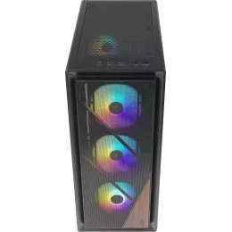 Корпус Azza Forest черный без БП ATX 4x120mm 4x140mm 2xUSB3.0 audio bott PSU