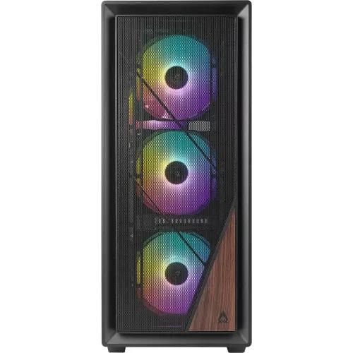 Корпус Azza Forest черный без БП ATX 4x120mm 4x140mm 2xUSB3.0 audio bott PSU