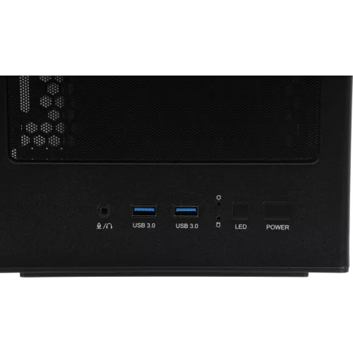 Корпус Azza Forest черный без БП ATX 4x120mm 4x140mm 2xUSB3.0 audio bott PSU