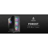Корпус Azza Forest черный без БП ATX 4x120mm 4x140mm 2xUSB3.0 audio bott PSU