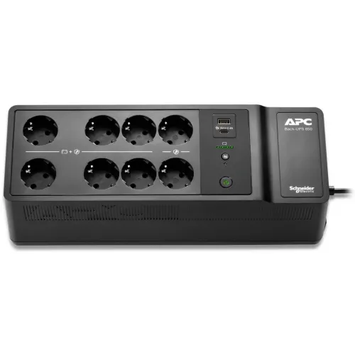 Источник бесперебойного питания APC Back-UPS BE850G2-GR 520Вт 850ВА черный