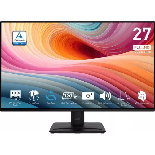 Монитор MSI 27" Pro MP271A E2 черный IPS LED 16:9 HDMI M/M матовая 300cd 178гр/178гр 1920x1080 120Hz VGA DP FHD 3.82кг