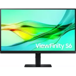 Монитор Samsung 27" ViewFinity S6 S27D604UAIXCI черный IPS LED 5ms 16:9 HDMI матовая HAS Piv 1000:1 350cd 178гр/178гр 2560x1440 100Hz DP 2K USB 6.1кг