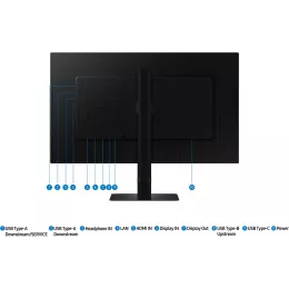 Монитор Samsung 27" ViewFinity S6 S27D604UAIXCI черный IPS LED 5ms 16:9 HDMI матовая HAS Piv 1000:1 350cd 178гр/178гр 2560x1440 100Hz DP 2K USB 6.1кг
