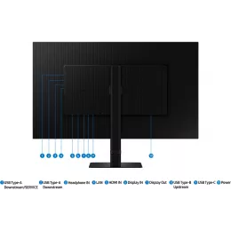Монитор Samsung 32" ViewFinity S6 S32D604UAIXCI черный IPS LED 5ms 16:9 HDMI матовая HAS Piv 1000:1 350cd 178гр/178гр 2560x1440 100Hz DP 2K USB 7.2кг