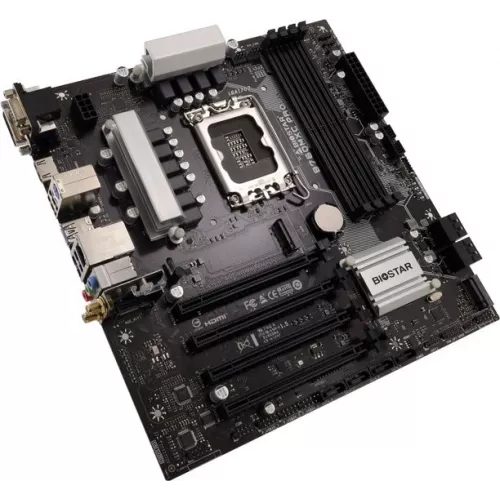 Материнская плата Biostar B760MXC Pro Soc-1700 Intel B760 4xDDR5 mATX AC`97 8ch(7.1) 2.5Gg RAID+VGA+DVI+HDMI