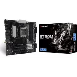 Материнская плата Biostar B760MXC Pro Soc-1700 Intel B760 4xDDR5 mATX AC`97 8ch(7.1) 2.5Gg RAID+VGA+DVI+HDMI