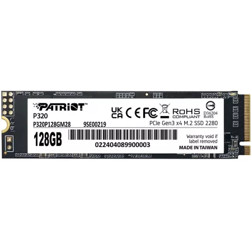 Накопитель SSD Patriot PCIe 3.0 x4 128GB P320P128GM28 P320 M.2 2280
