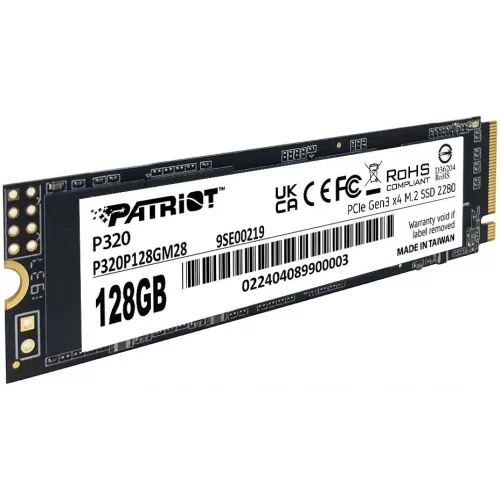 Накопитель SSD Patriot PCIe 3.0 x4 128GB P320P128GM28 P320 M.2 2280