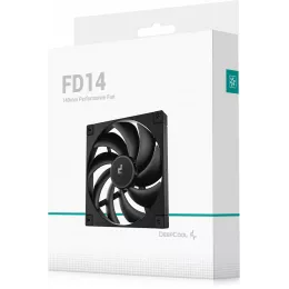 Вентилятор для корпуса Deepcool FD14 140х140x25 черный 4-pin 25.6дБ (R-FD14-BKNPN1-G) Ret