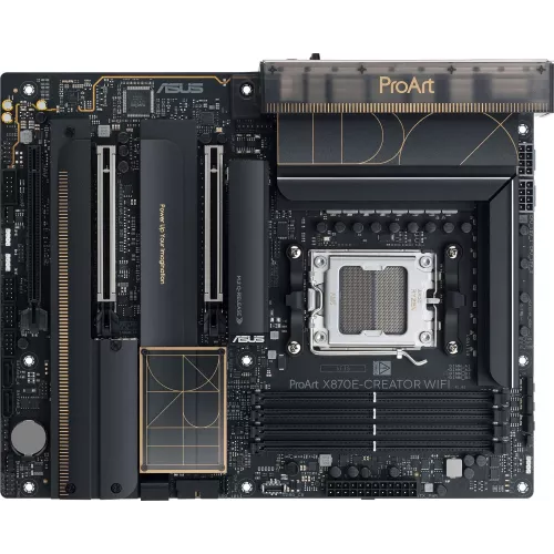 Материнская плата Asus PROART X870E-CREATOR WIFI Socket AM5 AMD X870E 4xDDR5 ATX AC`97 8ch(7.1) 1 x 10Gigabit + 1 x 2.5Gigabit RAID+HDMI+DP