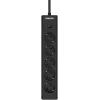 Сетевой фильтр Philips CHP2155BB/51 3м (5 розеток) черный (коробка)